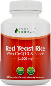 Red Yeast Rice 1200mg with CoQ10 and Niacin capsules